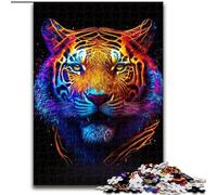 Puzzles 1000 pièces pour Adultes Galaxy Fantasy Tiger Jigsaw Parfait pour s'amuser en Famille à Noël, Thanksgiving, Les Anniversaires et Pâques (Taille : 26x38cm)
