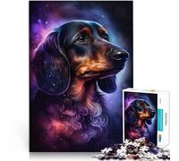 Puzzles 1000 pièces pour Adultes Galaxy Teckel Puzzle Jeu Pratique 26x38cm Collection Artistes Beaux-Arts pour Les 14 Ans et Plus