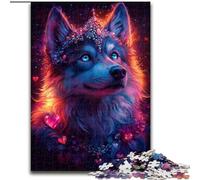 Puzzles 1000 pièces pour Adultes Galaxy Wolf Puzzles pour 1000 pièces Idée Cadeau de Vacances, Illustration Humoristique, Illustration détaillée (Taille 50x75cm)