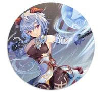 Puzzles 1000 pièces pour Adultes Genshin Impact Ganyu Puzzles Ronds 1000 pièces pour Adultes pour Adolescents et familles, décoration DIY Parfaite et défi cérébral 67,5 x 67,5 cm