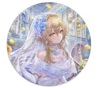 Puzzles 1000 pièces pour Adultes Genshin Impact Lumine Puzzles Ronds 1000 pièces pour Adultes pour Adolescents et familles, décoration DIY Parfaite et défi cérébral 67,5 x 67,5 cm