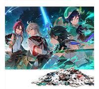 Puzzles 1000 pièces pour Adultes Genshin Impact Shikanoin Heizou Premium 100% Planche recyclée, Cadeau d'anniversaire, Cadeaux pour Adultes ou Enfants, décoration Murale 26 x 38 cm