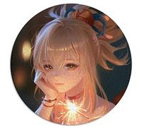 Puzzles 1000 pièces pour Adultes Genshin Impact Yoimiya Puzzles Ronds créatifs pour Adultes et Enfants Puzzles en Carton Jeu de Puzzle Familial (Taille 67,5 x 67,5 cm)