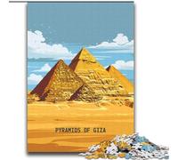 Puzzles 1000 pièces pour Adultes Gizeh Merveilles Antiques Jeu Familial Anti-Stress Défi Difficile Collection d'artistes, Beaux-Arts (38x52cm) 1000pcs
