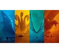 Puzzles 1000 pièces pour Adultes Godzilla King Monsters Jouet éducatif de décompression intellectuelle Jeu Familial Amusant pour Enfants Adultes 70x50CM
