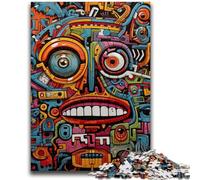 Puzzles 1000 pièces pour Adultes Graffiti Art Jeu Familial Soulagement du Stress Défi Difficile Convient aux Couples 26x38cm