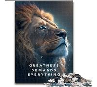 Puzzles 1000 pièces pour Adultes Grandeur Motivation Puzzles en Bois Taille 50x75cm pour Les Amoureux du Voyage et Les Couples, Jouet Stimulant