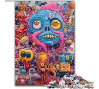 Puzzles 1000 pièces pour Adultes Groupe de Monstres Puzzle en Carton Idéal pour Le Plaisir en Famille - Cadeau Parfait pour Les Vacances, Les Anniversaires (Taille 26x38cm)