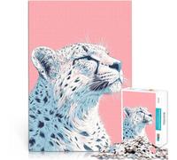Puzzles 1000 pièces pour Adultes Guépard Aidez Le Cerveau à exercer des Jouets addictifs pour cultiver la Patience Une œuvre d'art 75x50cm