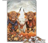 Puzzles 1000 pièces pour Adultes Halloween Yak, adaptés aux Personnes de 14 Ans et Plus, Jeux éducatifs, Cadeaux du Père Noël Secret (Taille 26x38cm)