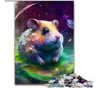Puzzles 1000 pièces pour Adultes Hamster Puzzles stimulants Cadeau Parfait pour Les Anniversaires, Les Vacances et la décoration intérieure (Taille 26x38cm)