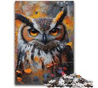 Puzzles 1000 pièces pour Adultes, Hibou mystérieux, Divertissement en Famille, activités à la Maison, Cadeau d'anniversaire, Cadeaux de Voyage, pour Les Enfants de 14 Ans et Plus, 50x75cm