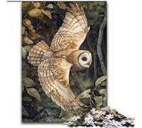 Puzzles 1000 pièces pour Adultes, Hibou Volant, idéal comme Cadeau éducatif pour Toute la Famille (Taille 50x75cm)