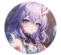 Puzzles 1000 pièces pour Adultes Honkai Star Rail Puzzle sphérique Premium 100% Planche recyclée 26,5x26,5 Pouces