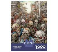 Puzzles 1000 Pièces pour Adultes Horror Street Puzzles pour Adultes, Jouets À Monter Soi-même, Décoration Intérieure, Cadeaux d'anniversaire Et De Noël Uniques 52x38cm/1000pcs