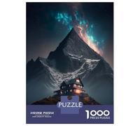 Puzzles 1000 Pièces pour Adultes House Mountains Space Puzzles pour Adultes - Jeux Amusants pour Améliorer La Mémoire - Idéal comme Cadeau pour Toute La Famille 38x26cm/1000pcs
