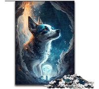 Puzzles 1000 pièces pour Adultes Jack Russell Terrier Dog Puzzles 1000 pièces pour Adultes pour Adolescents Jeux de Jouets stimulants (Taille 26x38cm)