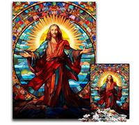 Puzzles 1000 pièces pour Adultes Jésus dans Le Ciel Puzzles impossibles pour Adultes Décoration d'intérieur DIY Cadeau, Jeu de réflexion 26x38cm / 10,23x14,96 Pouces