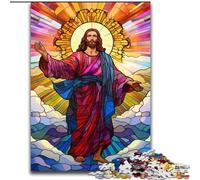 Puzzles 1000 pièces pour adultes Jésus dans le ciel Puzzles pour adultes 1000 pièces Un casse-tête stimulant pour les adolescents,parfait pour la décoration intérieure ou comme cadeau (taille 50x75cm)