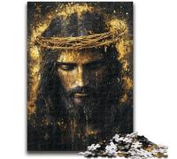 Puzzles 1000 pièces pour Adultes Jésus doré 1000 pièces pour Adultes, Jouets éducatifs et éducatifs, Jeux familiaux, Anniversaires et Cadeaux Uniques (38x26cm)
