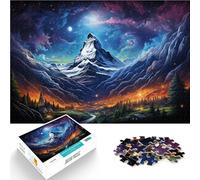 Puzzles 1000 pièces pour Adultes Jeu coloré de Zermatt Jouets 26x38 cm Anti-Stress Vacances à la Maison tuez Le Temps pour Les 14 Ans et Plus