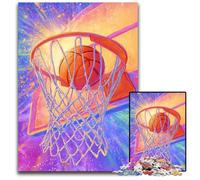 Puzzles 1000 pièces pour Adultes, Jeux de Basket-Ball, Puzzles en Carton, Design Complexe pour Adolescents, décoration DIY et Divertissement Stimulant pour Le Cerveau, 26x38cm