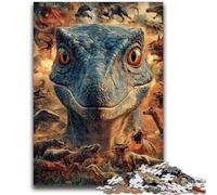 Puzzles 1000 pièces pour Adultes, Jeux éducatifs et relaxants, thème Dinosaures, pour Anniversaires et Noël, à partir de 14 Ans, 50x75cm