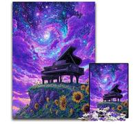 Puzzles 1000 pièces pour Adultes, Jeux éducatifs, Puzzle Dream Piano, pour renforcer l'amour Entre Couples, à partir de 14 Ans, 26x38cm