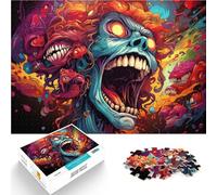 Puzzles 1000 pièces pour Adultes Jouets Anti-Stress Diable coloré 26x38cm est idéal comme Cadeau pour Toute la Famille pour Les 14 Ans