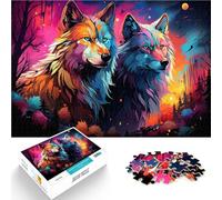 Puzzles 1000 pièces pour Adultes, Jouets éducatifs d'apprentissage du Loup, Difficiles à compléter mais Amusants et Humoristiques, 14,96 po x 20,47 po pour Les 14 Ans