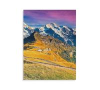 Puzzles 1000 Pièces pour Adultes，Jungfrau, Mönch, Face Nord de l'Eiger，Jeux Éducatifs, Casse-Tête Brain Challenge pour Enfants Enfants（75x50cm）-AO13
