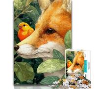Puzzles 1000 pièces pour Adultes Jungle Fox, stimulent Le Cerveau, Jouets addictifs pour cultiver la Patience, Collection d'artistes, Beaux-Arts (75x50cm)