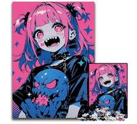 Puzzles 1000 pièces pour Adultes Kawaii Skull Girl Puzzles impossibles pour Adultes Activité familiale Casse-tête Décoration d'intérieur Cadeau de Vacances 1000 pièces (75 x 50 cm)