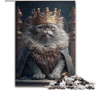 Puzzles 1000 pièces pour Adultes King Cat Puzzles stimulants pour Les Anniversaires, Les Vacances et la décoration intérieure (Taille 26x38cm)