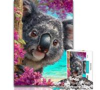 Puzzles 1000 pièces pour Adultes Koala, Jeu Stimulant, idéal comme Cadeau pour Toute la Famille (Taille 38x26cm)
