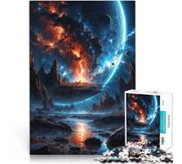 Puzzles 1000 pièces pour Adultes La Collision de Deux Mondes Jouets de Jeu pour Cadeau Familial Cadeau Amusant 52x38cm