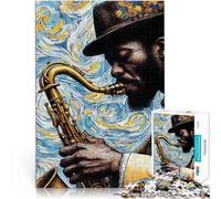 Puzzles 1000 pièces pour Adultes La Magie du Jazz 4 Jeux éducatifs Décoration d'intérieur Jeu éducatif pour Anniversaire, Noël 52x38cm