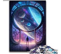 Puzzles 1000 pièces pour Adultes La Porte de l'Inconnu en Bois, pour Les 14 Ans et Plus 50x75cm Jeu de réflexion pour Adolescents, pour Une soirée de Jeux en Famille