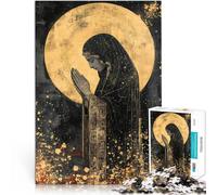 Puzzles 1000 pièces pour Adultes La prière de la déesse Fabriqué en Carton pour Les 14 Ans et Plus Loisirs en Famille C'est Un pour Toute la Famille。Taille：26x38cm/10.24x14.96pouce