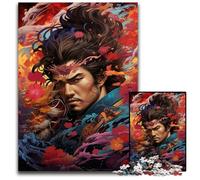 Puzzles 1000 pièces pour Adultes La Voie Psychédélique Colorée des Samouraïs Puzzles pour Adultes Décoration Artistique DIY Parfaite ou Cadeau d'anniversaire 1000 pièces (38x26cm)