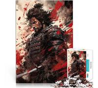 Puzzles 1000 pièces pour Adultes “ l'art du samouraï” Fait de Bois,Convient aux 14 Ans et Plus Assemblage du modèle en Cadeau pour Toute la Famille et Les Amis。Taille:50x75cm/19.6x29.5pouce