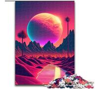 Puzzles 1000 pièces pour Adultes Le Futur Qui n'a jamais existé Puzzles Carton Design Complexe pour Adolescents, décoration DIY et Divertissement Stimulant pour Le Cerveau Taille 38x26cm