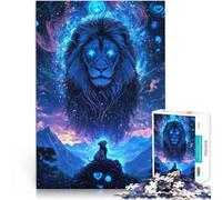 Puzzles 1000 pièces pour Adultes Le Roi Lion Majesté Cosmique ，pour et à partir de 14 Ans et Plus Jeu intellectuel Activités Amusantes à la Maison, Cadeaux d'anniversaire, Cadeaux de Voyage。