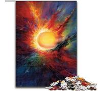 Puzzles 1000 pièces pour Adultes Le Soleil Les Orages Puzzles pour Adultes Taille 38x26cm Jeu de réflexion pour Adolescents, Cadeau de Vacances idéal