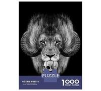 Puzzles 1000 Pièces pour Adultes Lion Evil Puzzle À Monter Soi-même, Un Jeu Amusant Et Humoristique, Idéal comme Cadeau pour Toute La Famille 52x38cm/1000pcs