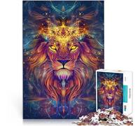 Puzzles 1000 pièces pour Adultes Lion sacré Aidez Le Cerveau à exercer des Jouets addictifs pour cultiver la Patience Décoration Parfaite 38x26cm