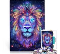 Puzzles 1000 pièces pour Adultes “Lion sacré” Fait de Papier，pour Les 14 Ans et Plus Jeux Amusants Cadeau Amusant。Taille：26x38cm/10.24x14.96pouce