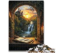 Puzzles 1000 pièces pour Adultes Livres par The Window Relax Games Jeu éducatif pour Anniversaire, Noël pour et 14 Ans et Plus 50x75cm