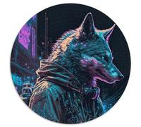 Puzzles 1000 pièces pour Adultes Loup Humain Puzzles en Carton pour Adultes Activité familiale Amusante, défi cérébral, pour Adolescent (Taille 67,5 x 67,5 cm)