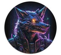 Puzzles 1000 pièces pour Adultes Loup Humain Puzzles en Papier Cadeau de Noël Adolescent Réduction du Stress Cadeau Unique et Cool pour la Famille (67,5x67,5cm)